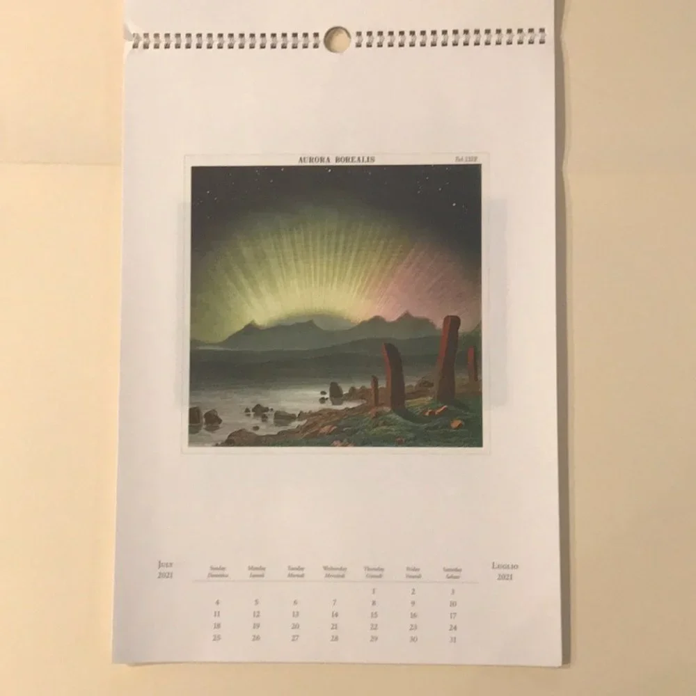 2021 Large Celestial-Themed Wall Calendar